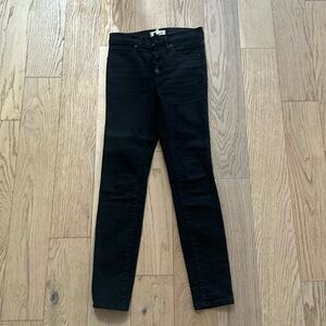 Madewell black skinny jeans